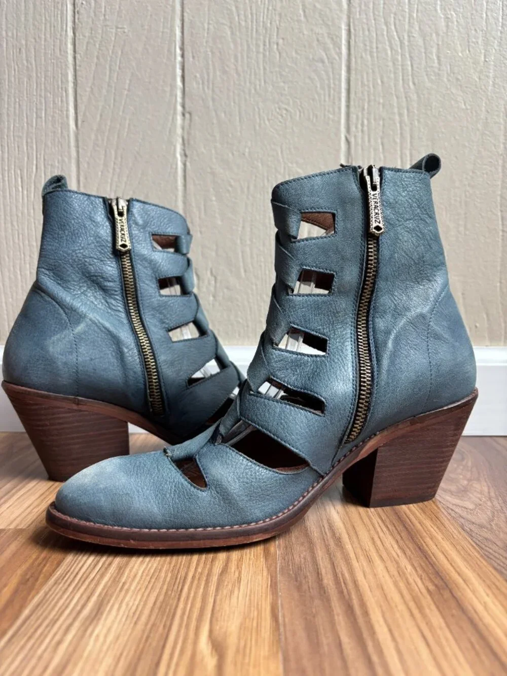 Sundance Leather Boho Cut Out Veracruz Triga Boots